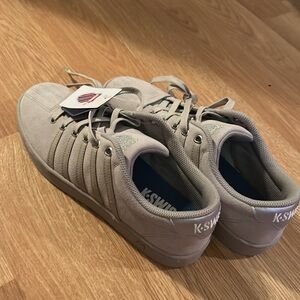 K Swiss shoes new with tags, size 10 grey sneakers